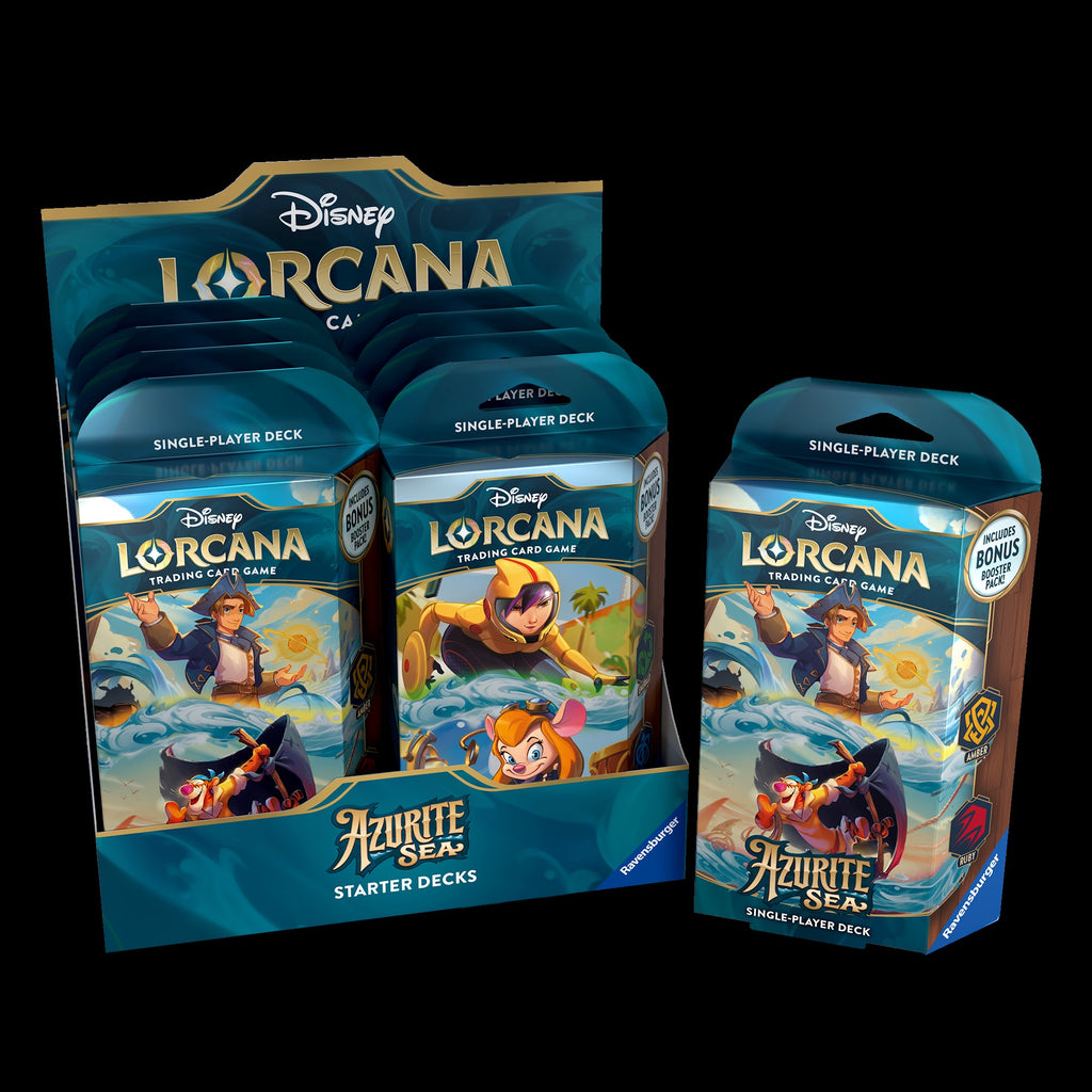Disney Lorcana TCG: Azurite Sea - Starter Deck Carton (8) BAM Cards Disney Lorcana TCG: Azurite Sea - Starter Deck Carton (8) BAM Cards