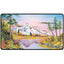 Bob Ross: Mighty Mountain Lake Black Stitched Playmat