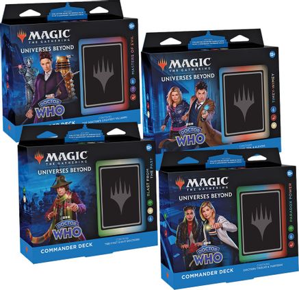 Magic the Gathering CCG: Doctor Who Commander Deck Carton (4)