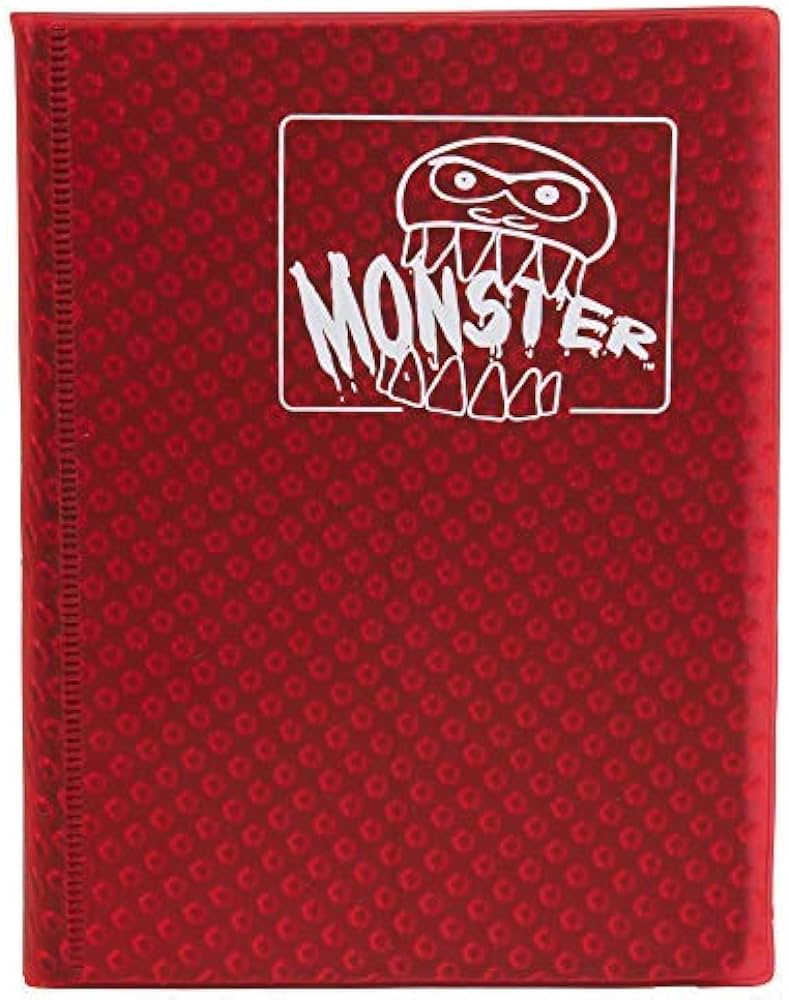 Monster Binder 4 Pocket Holofoil Red