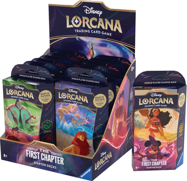 Disney Lorcana TCG: The First Chapter Starter Deck - Amber Amethyst BAM Cards Disney Lorcana TCG: The First Chapter Starter Deck - Amber Amethyst BAM Cards