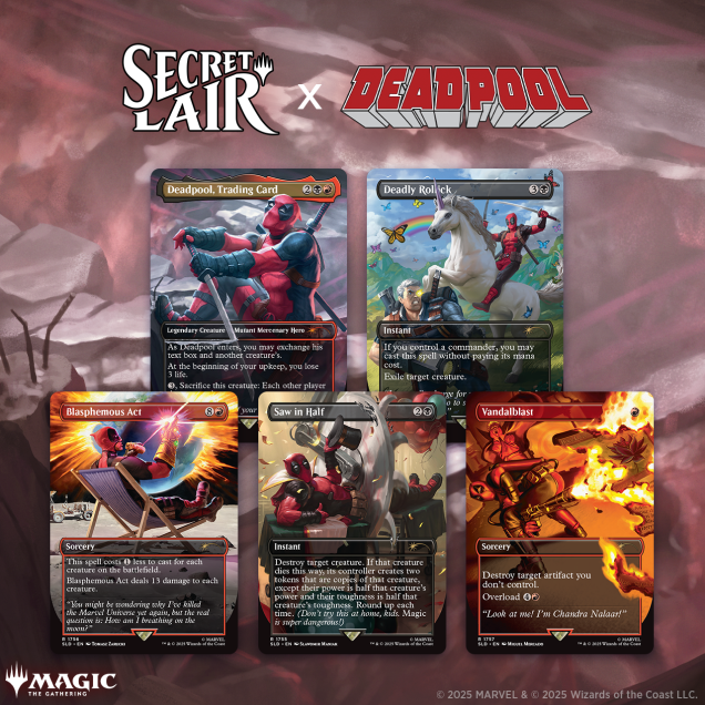 MTG Secret Lair Deadpool Foil 未開封 Amazon.com: Magic the Gathering Secret Lair x Marvel's