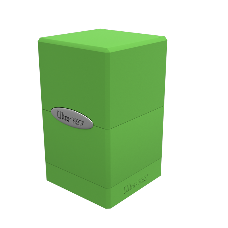Satin Tower 100+ Deck Box : Lime Green