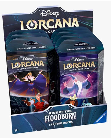 Disney Lorcana TCG: Rise of the Floodborn Starter Deck Amber Sapphire BAM Cards Disney Lorcana TCG: Rise of the Floodborn Starter Deck Amber Sapphire BAM Cards