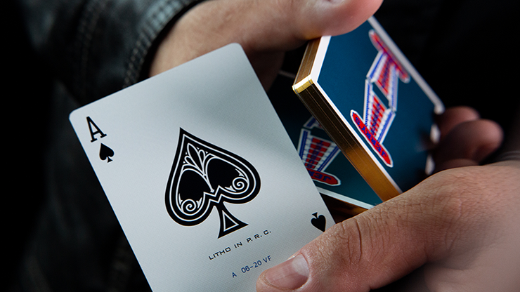 Jerry's Nuggets - Vintage Feel Aqua (Gilded) - BAM Playing Cards (5679020081301)