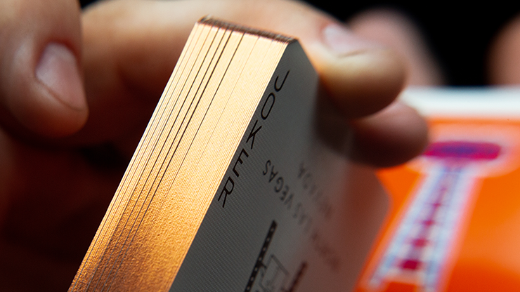 Jerry's Nuggets - Vintage Feel Orange (Gilded) - BAM Playing Cards (5679032893589)