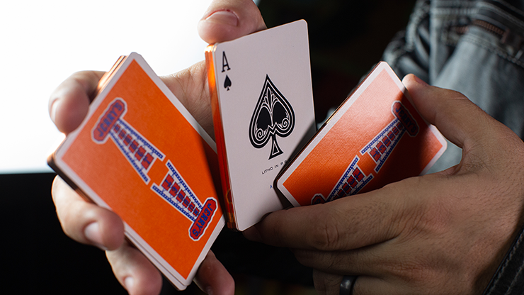 Jerry's Nuggets - Vintage Feel Orange (Gilded) - BAM Playing Cards (5679032893589)