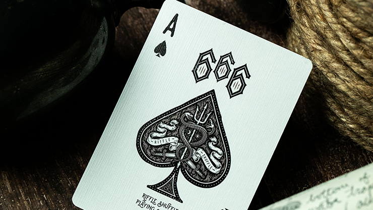 666 Dark Reserves - Silver Foil - BAM Playing Cards (5989353554069)