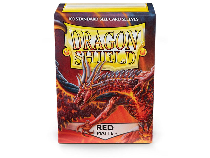 Dragon Shields: (100) Matte Red (7108433313941)