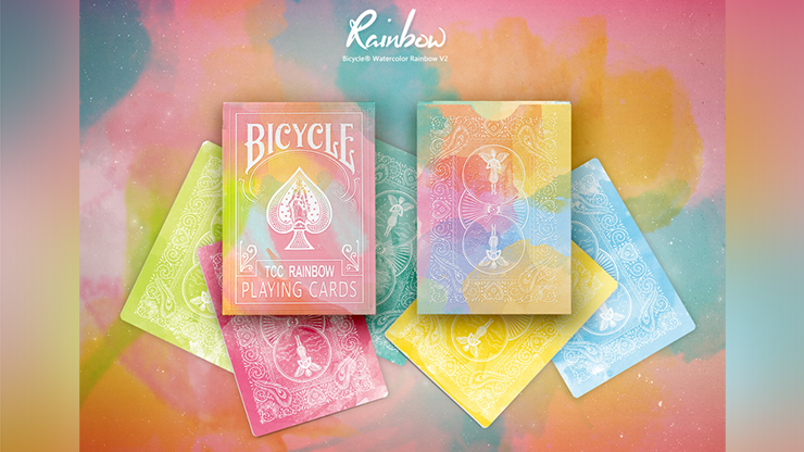 Bicycle Rainbow Peach - BAM Playing Cards (5882042351765)