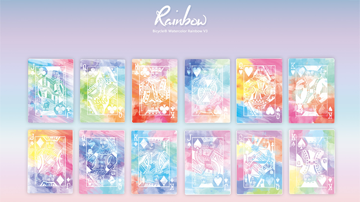 Bicycle Rainbow Peach - BAM Playing Cards (5882042351765)