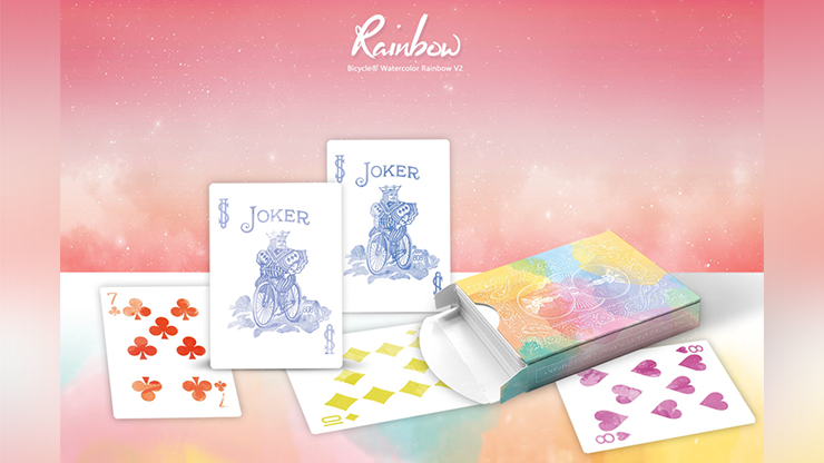 Bicycle Rainbow Peach - BAM Playing Cards (5882042351765)