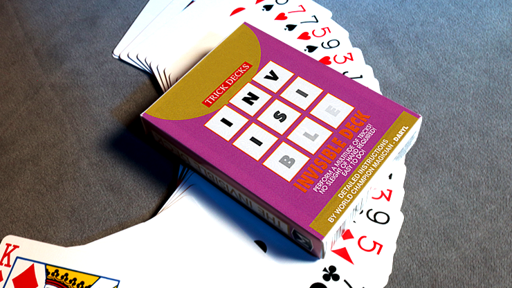 Invisible Deck Bicycle (Red) (6654130356373)