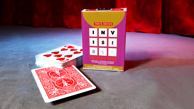 Invisible Deck Bicycle (Red) (6654130356373)