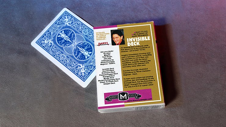 Invisible Deck Bicycle (Blue) (6654130159765)