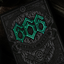 666 Dark Reserves - Green - BAM Playing Cards (5989369184405)