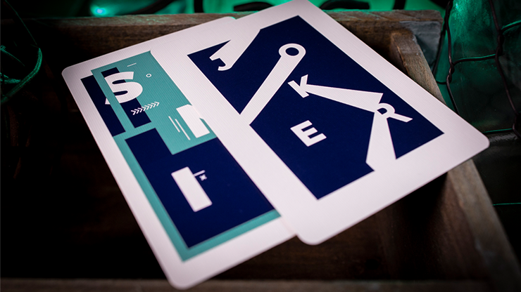 Sinis (Turquoise) Playing Cards (6634899931285)