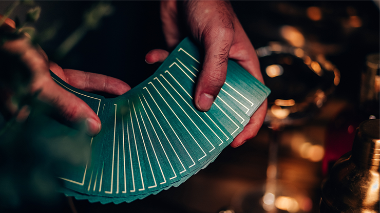 NOC Out: Green and Gold Playing Cards (6531560898709)