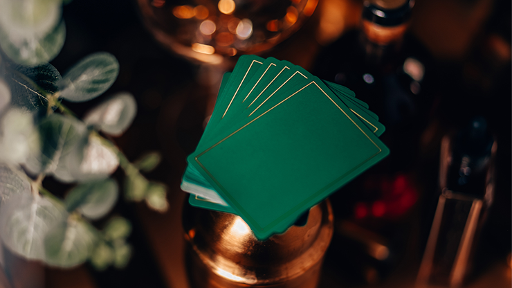 NOC Out: Green and Gold Playing Cards (6531560898709)