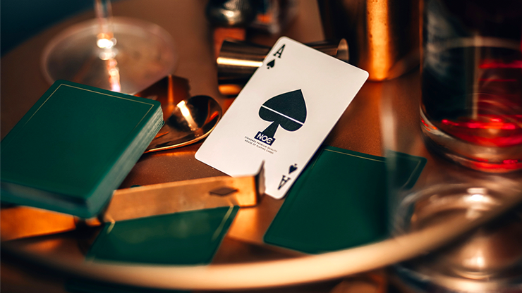 NOC Out: Green and Gold Playing Cards (6531560898709)