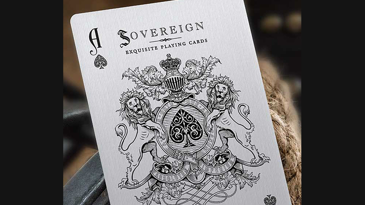 Sovereign (White) Exquisite Playing Cards (6306572533909)