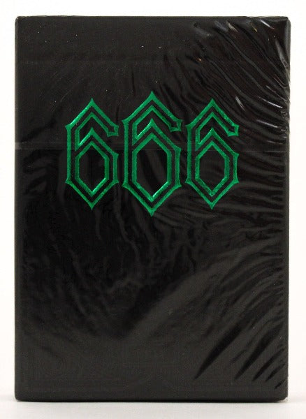 666 Dark Reserves Green - BAM Playing Cards (5989369184405)