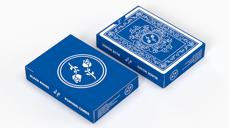 Black Roses Blue Magic Playing Cards (6515693420693)