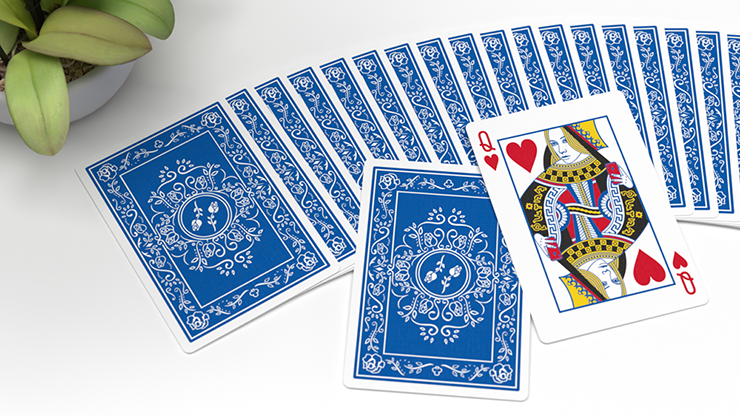 Black Roses Blue Magic Playing Cards (6515693420693)
