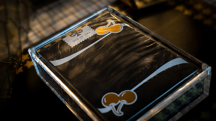 Limited Edition Cherry Casino Gilded (Monte Carlo Black and Gold) Numbered Seals Playing Cards (7113727049877)