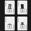 Shiba Seigaiha Playing cards (6920885469333)