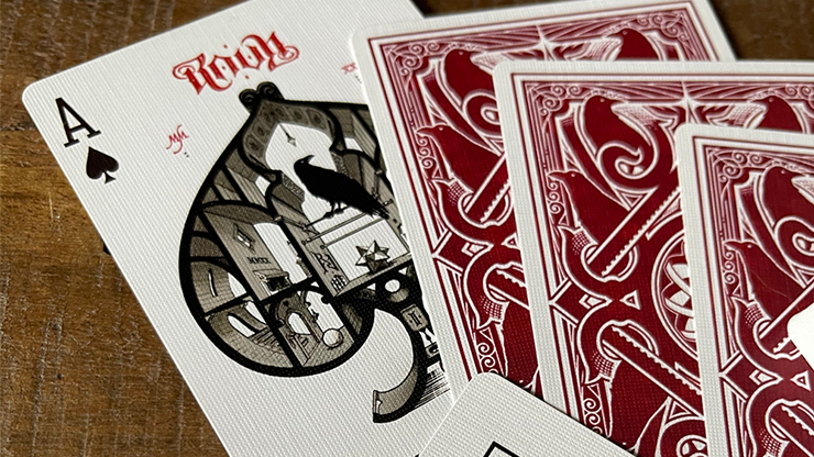 RAVN IIII (Red) Playing Cards Designed (6692311761045)