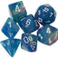 Dice Menagerie 10: Poly Festive Waterlily/White (7) (7043605102741)