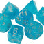 Dice Menagerie 10: Luminary Poly Sky/Silver (7) (7043605233813)