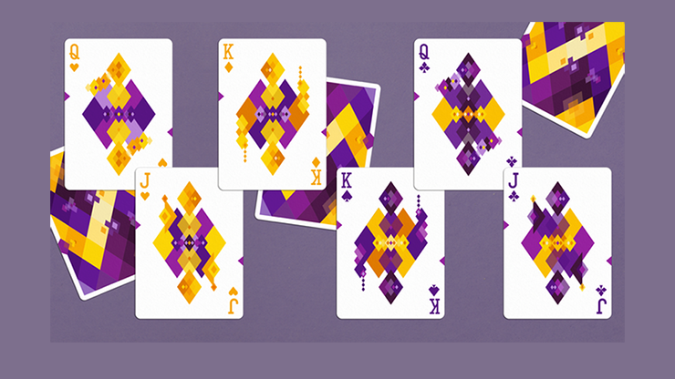 Diamon Playing Cards N° 14 Purple Star Playing Cards (6348117835925)