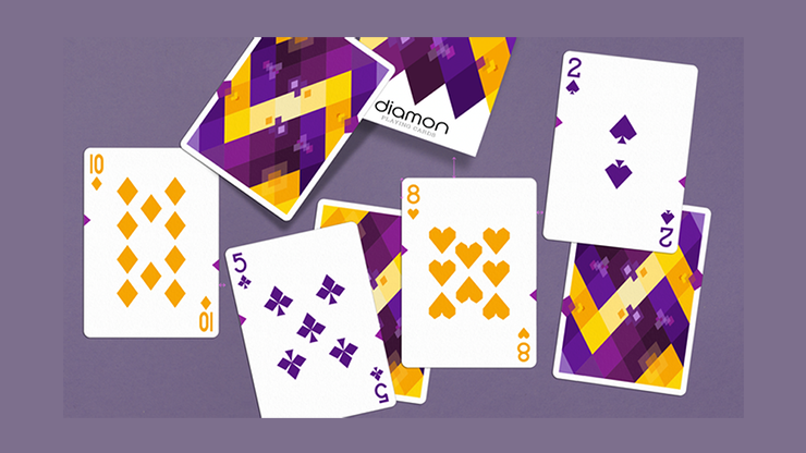 Diamon Playing Cards N° 14 Purple Star Playing Cards (6348117835925)