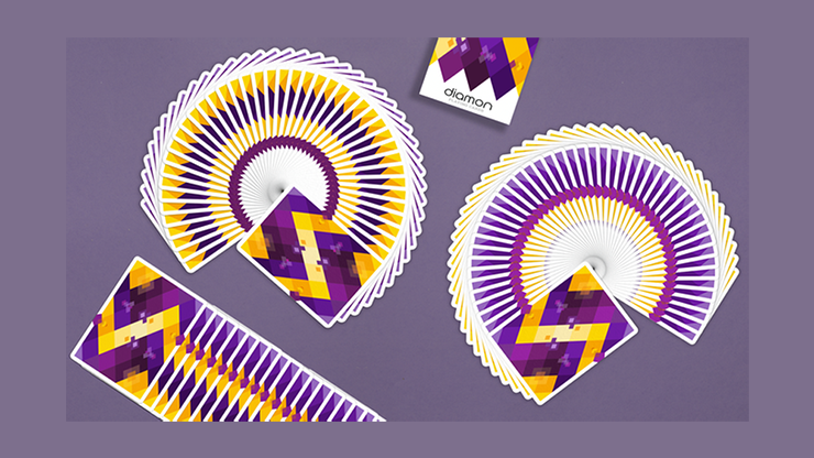 Diamon Playing Cards N° 14 Purple Star Playing Cards (6348117835925)