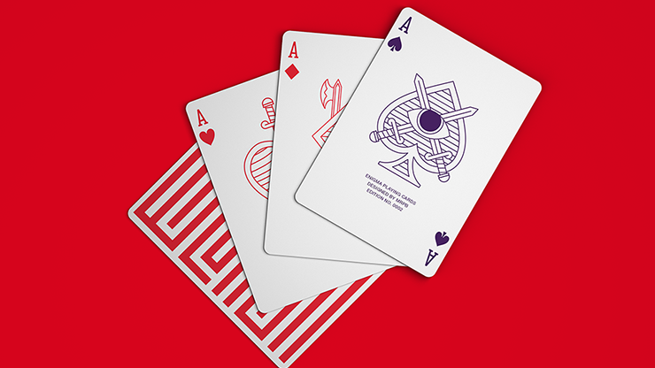 Red Enigma Playing Cards (6612640628885)