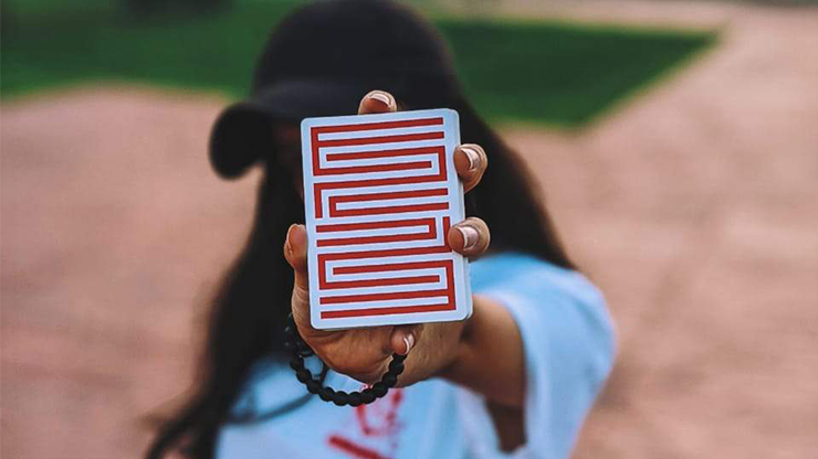 Red Enigma Playing Cards (6612640628885)