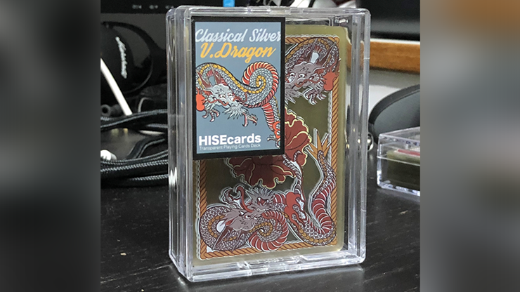 Dragon Transparent Playing Cards (Classic Silver) (6814750277781)