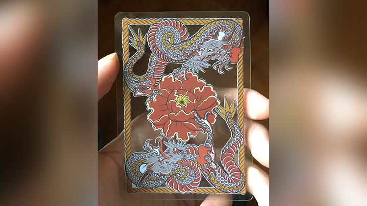 Dragon Transparent Playing Cards (Classic Silver) (6814750277781)