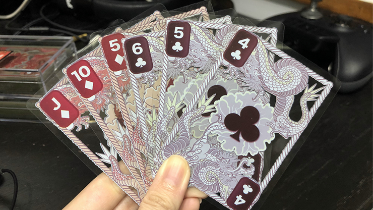 Dragon Transparent Playing Cards (Mighty Black) (6769584963733)