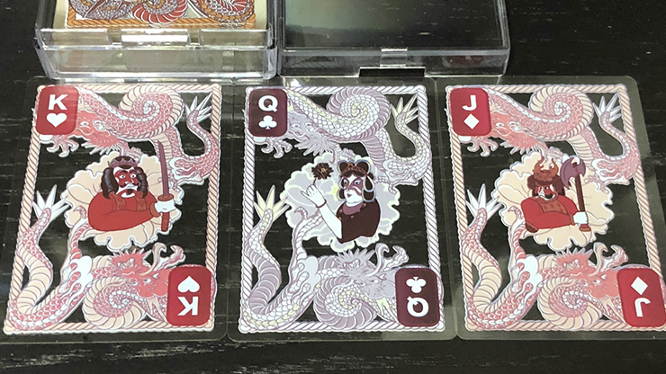Dragon Transparent Playing Cards (Mighty Black) (6769584963733)