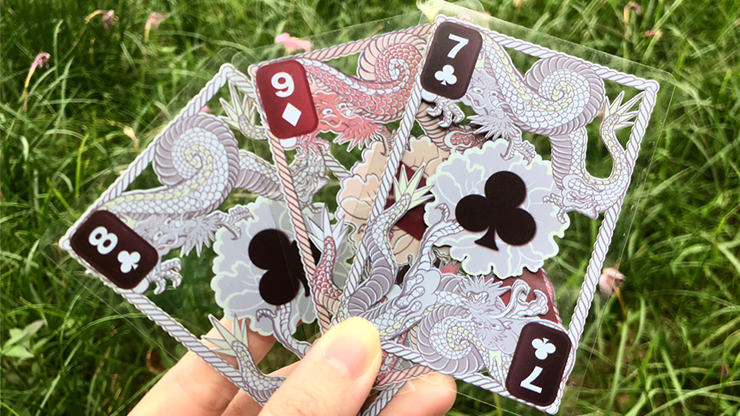 Dragon Transparent Playing Cards (Mighty Black) (6769584963733)
