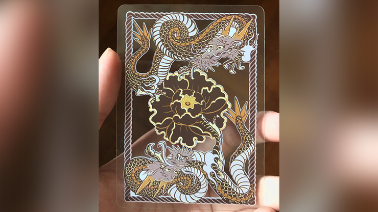 Dragon Transparent Playing Cards (Mighty Black) (6769584963733)
