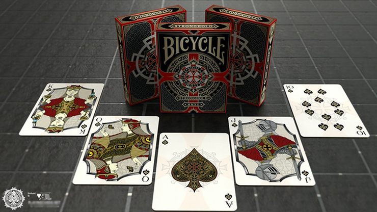 Bicycle Stronghold Crimson Playing Cards (7132911501461)