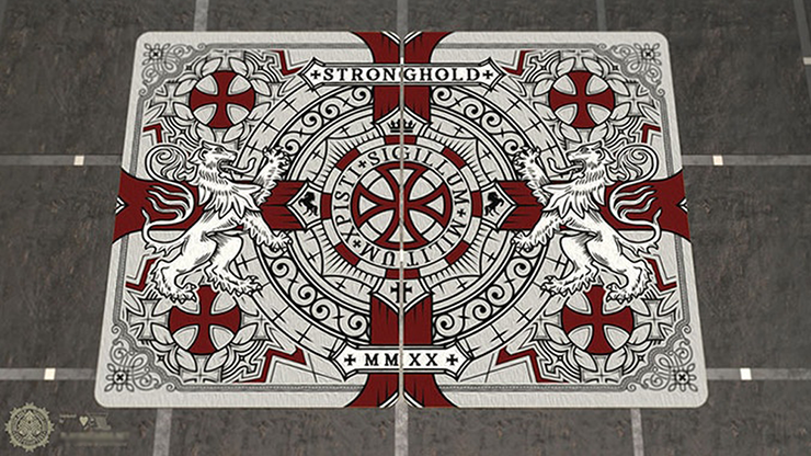 Bicycle Stronghold Crimson Playing Cards (7132911501461)