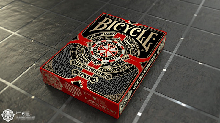 Bicycle Stronghold Crimson Playing Cards (7132911501461)