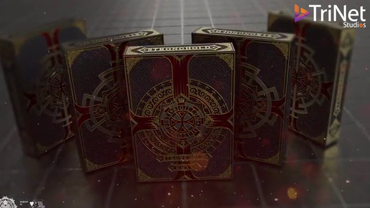 Bicycle Stronghold Crimson Playing Cards (7132911501461)