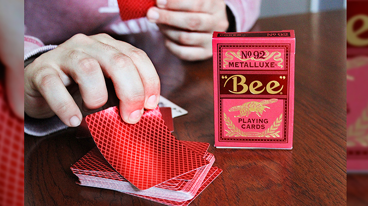 Bee Red MetalLuxe Playing Cards - BAM Playing Cards (6458664059029)