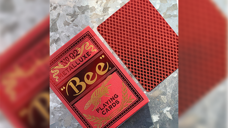 Bee Red MetalLuxe Playing Cards - BAM Playing Cards (6458664059029)